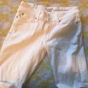 White Levi Bermuda shorts